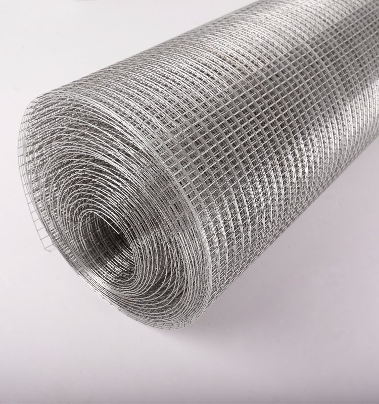 Durable welded wire mesh made of stainless steel, suited for machinery guards, cages, and material transport