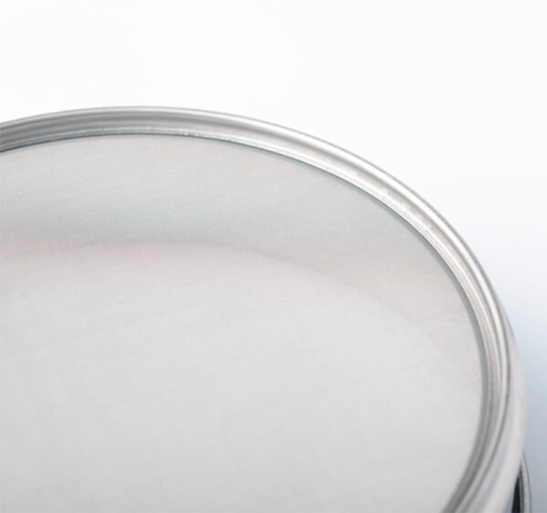 Mesh test sieve designed for precise screening of powders and granules meeting ISO and ASTM standards