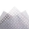 Custom perforated sheet metal ideal for acoustic panels safety covers and architectural cladding in manufacturing