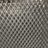 Lightweight expanded metal sheet with diamond pattern combining strength and airflow for fencing and grating