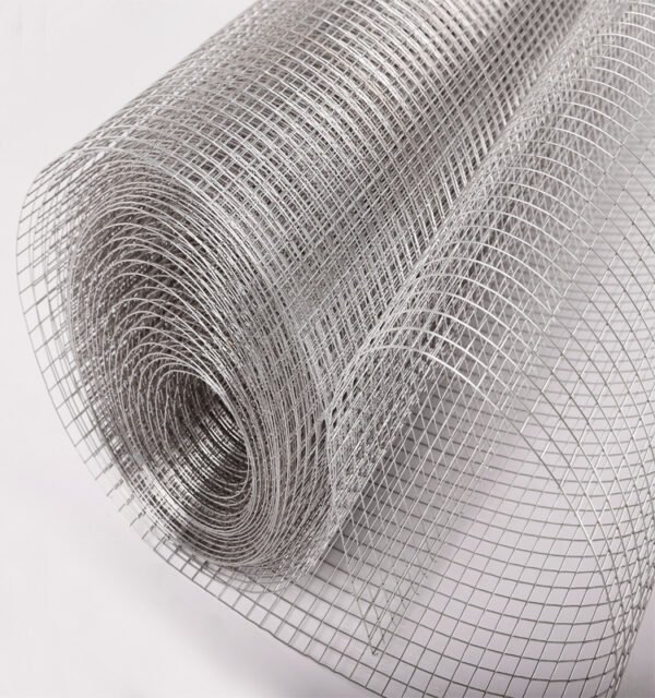 Stainless steel welded mesh panel offering strong, corrosion-resistant support for industrial enclosures
