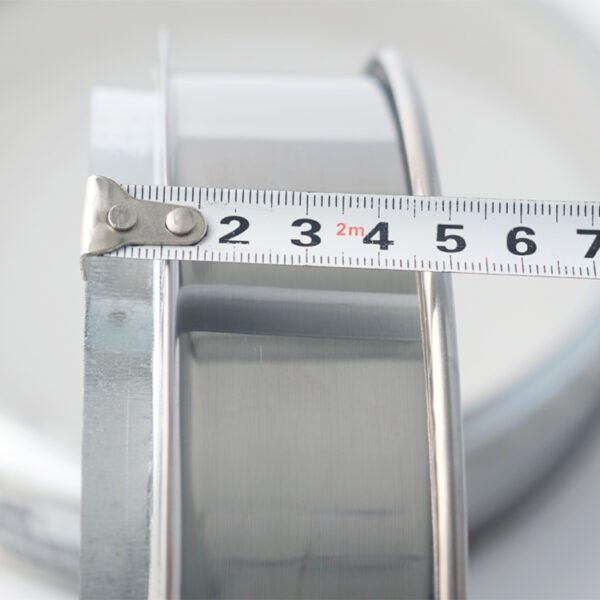 High-grade stainless test sieve ensuring uniform mesh openings for precise particle grading and inspection